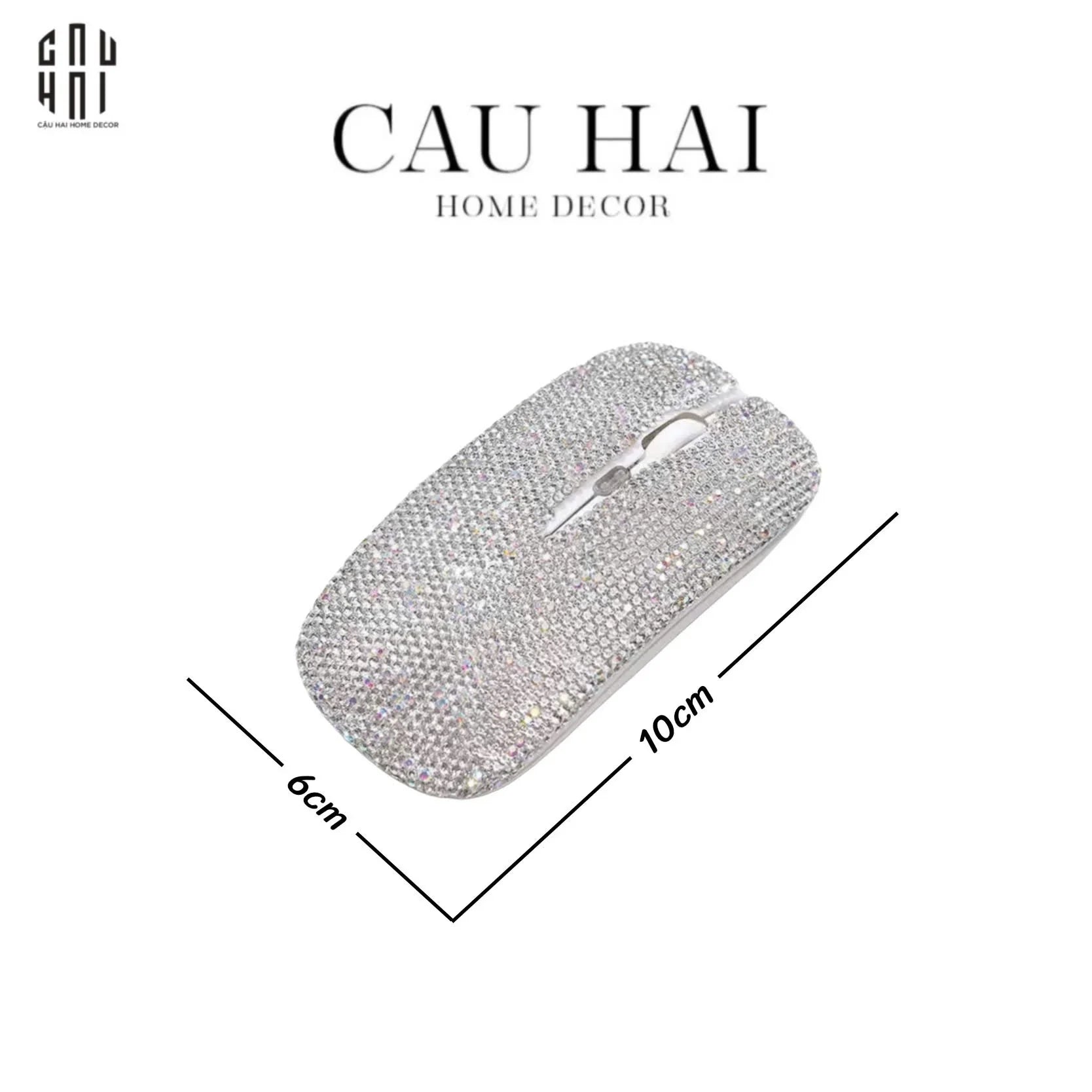 CHUỘT MÁY TÍNH KHÔNG DÂY - MAGIC MOUSE DIAMOND BLING BLING - CẬU HAI HOME DECOR