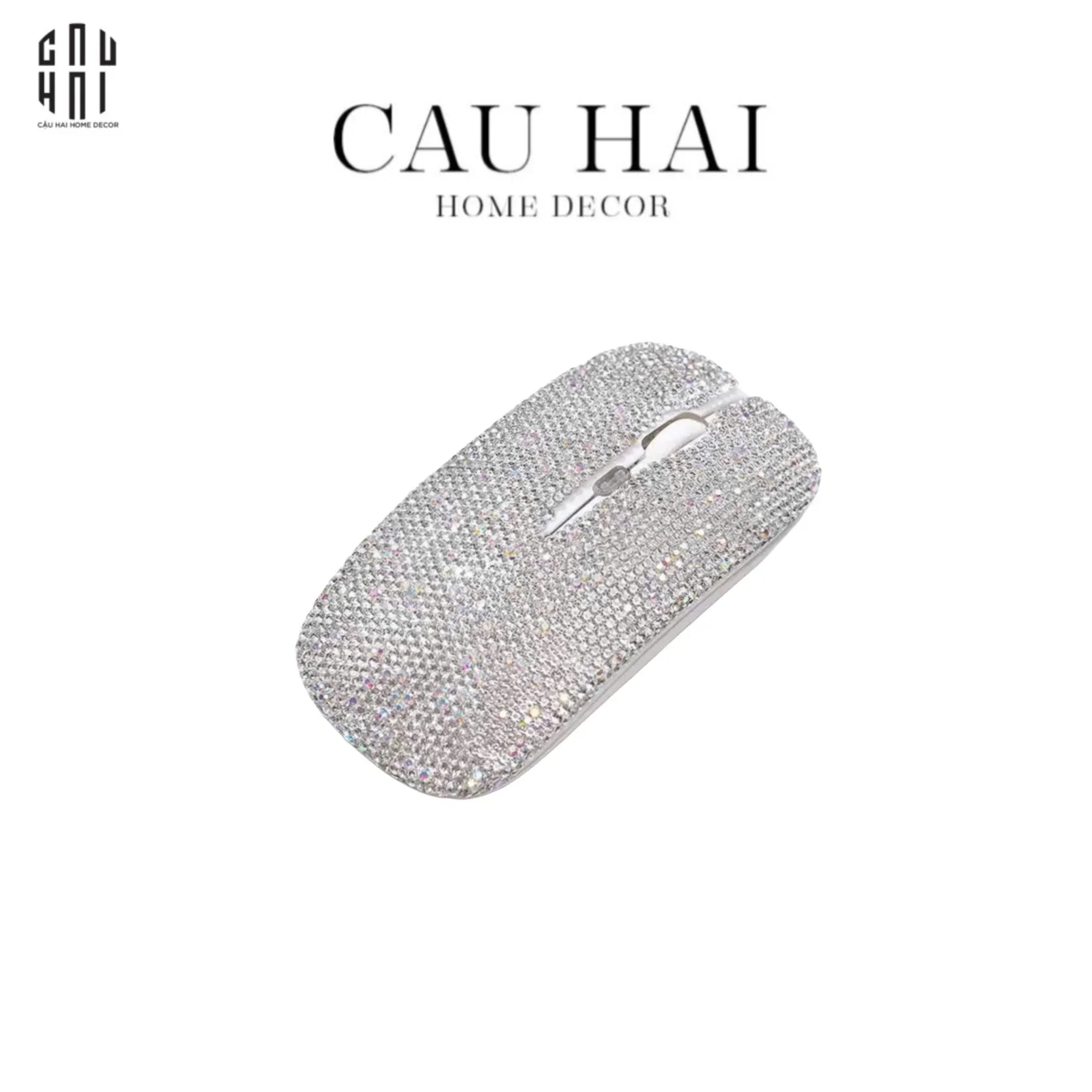Chuột Máy Tính Không Dây - Magic Mouse Diamond Bling Bling-CẬU HAI HOME DECOR