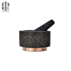Cối Đá Black Marble Stone Ss25-CẬU HAI HOME DECOR