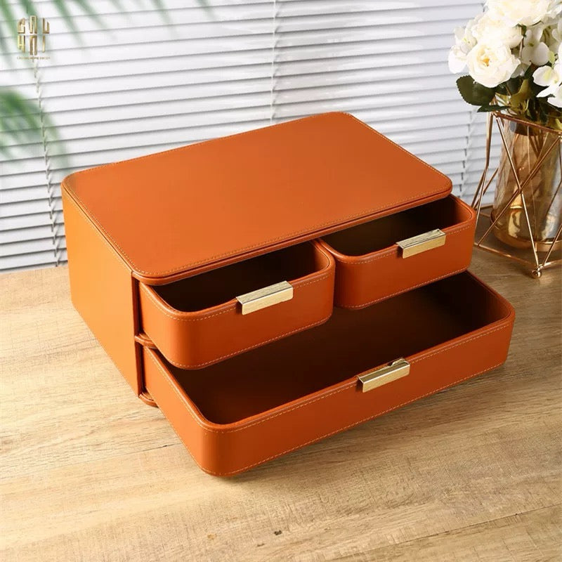 COMBO 2 HỘP LƯU TRỮ DA PU ALEXANDER-CẬU HAI HOME DECOR