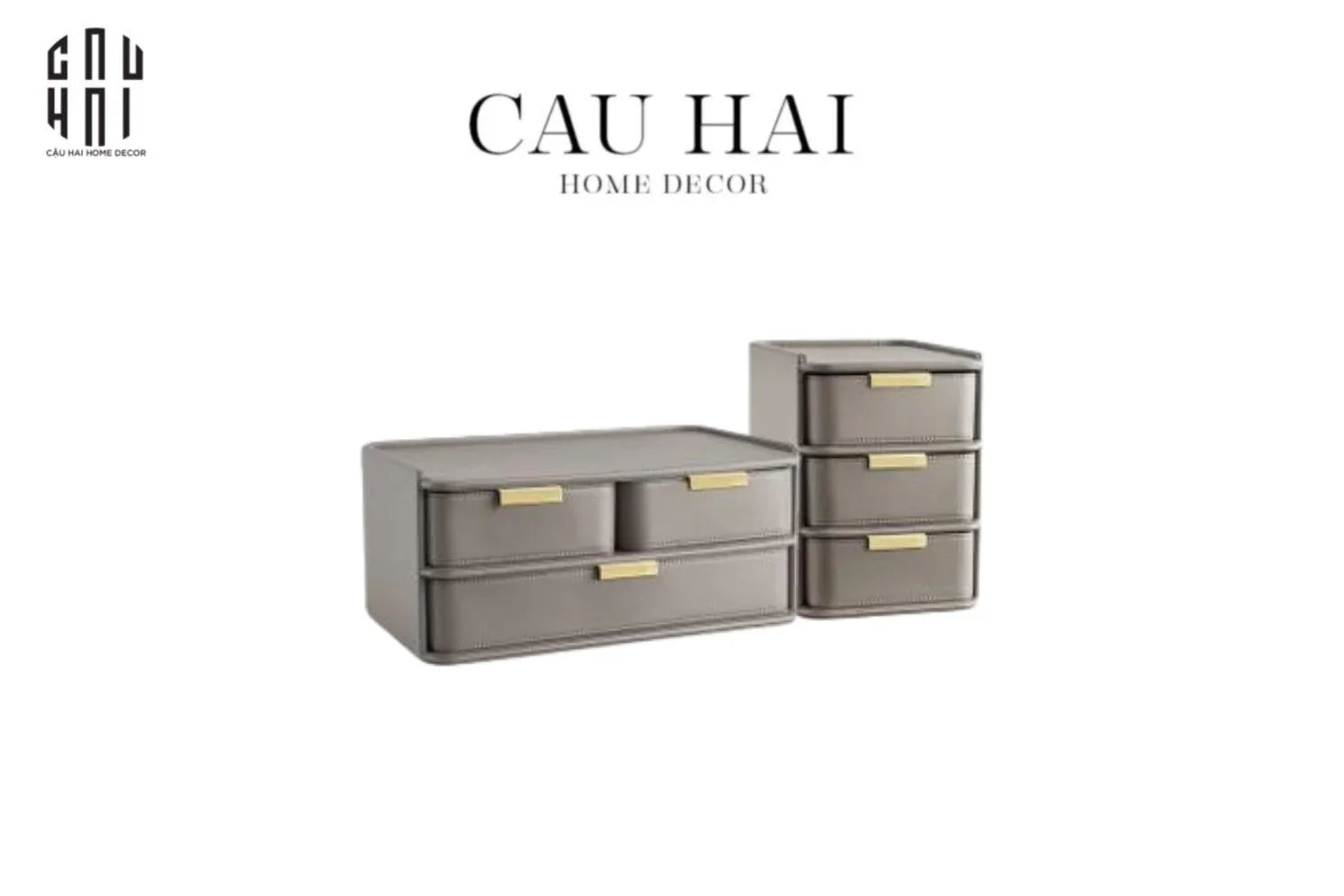 COMBO 2 HỘP LƯU TRỮ DA PU MODERNING-CẬU HAI HOME DECOR