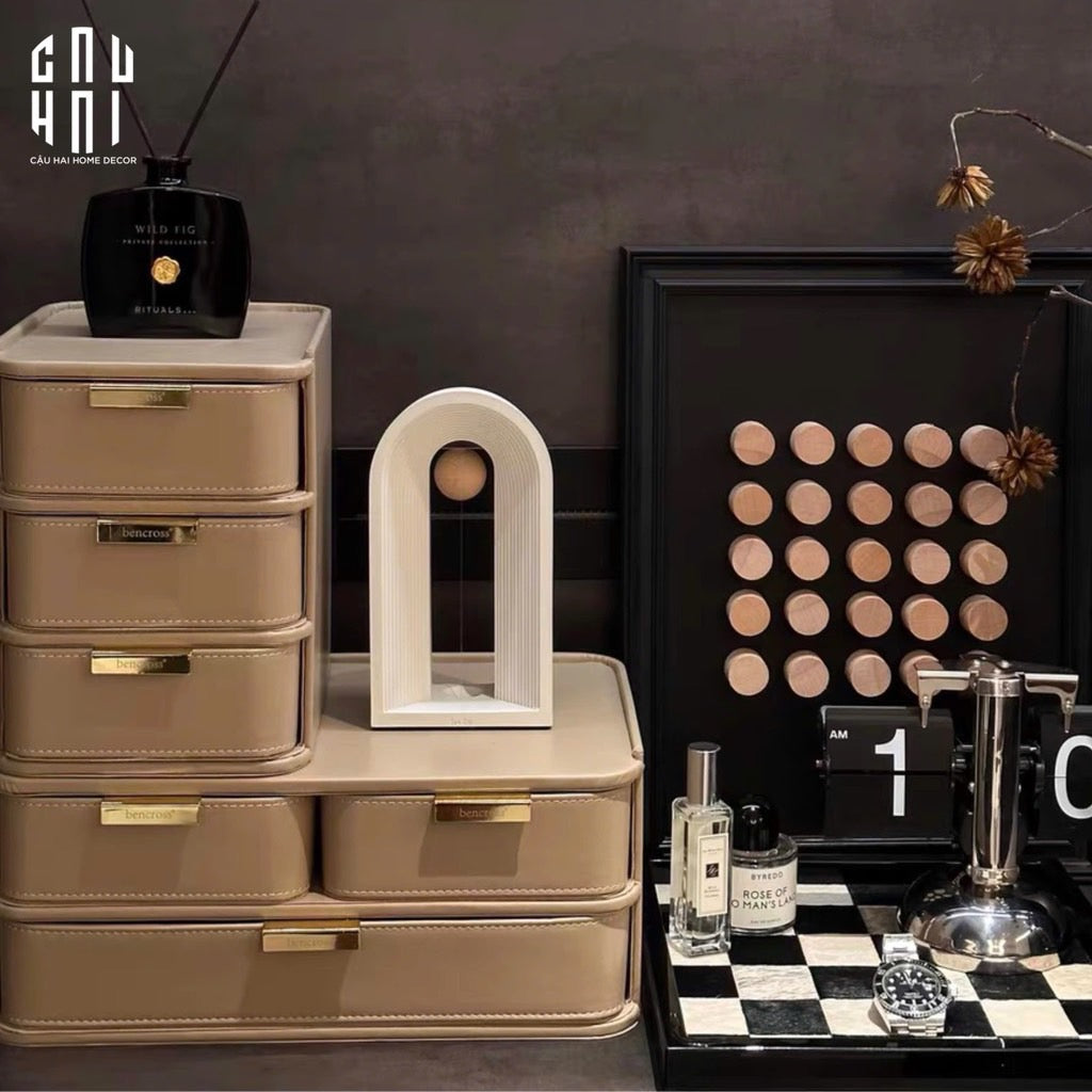 COMBO 2 HỘP LƯU TRỮ DA PU MODERNING-CẬU HAI HOME DECOR