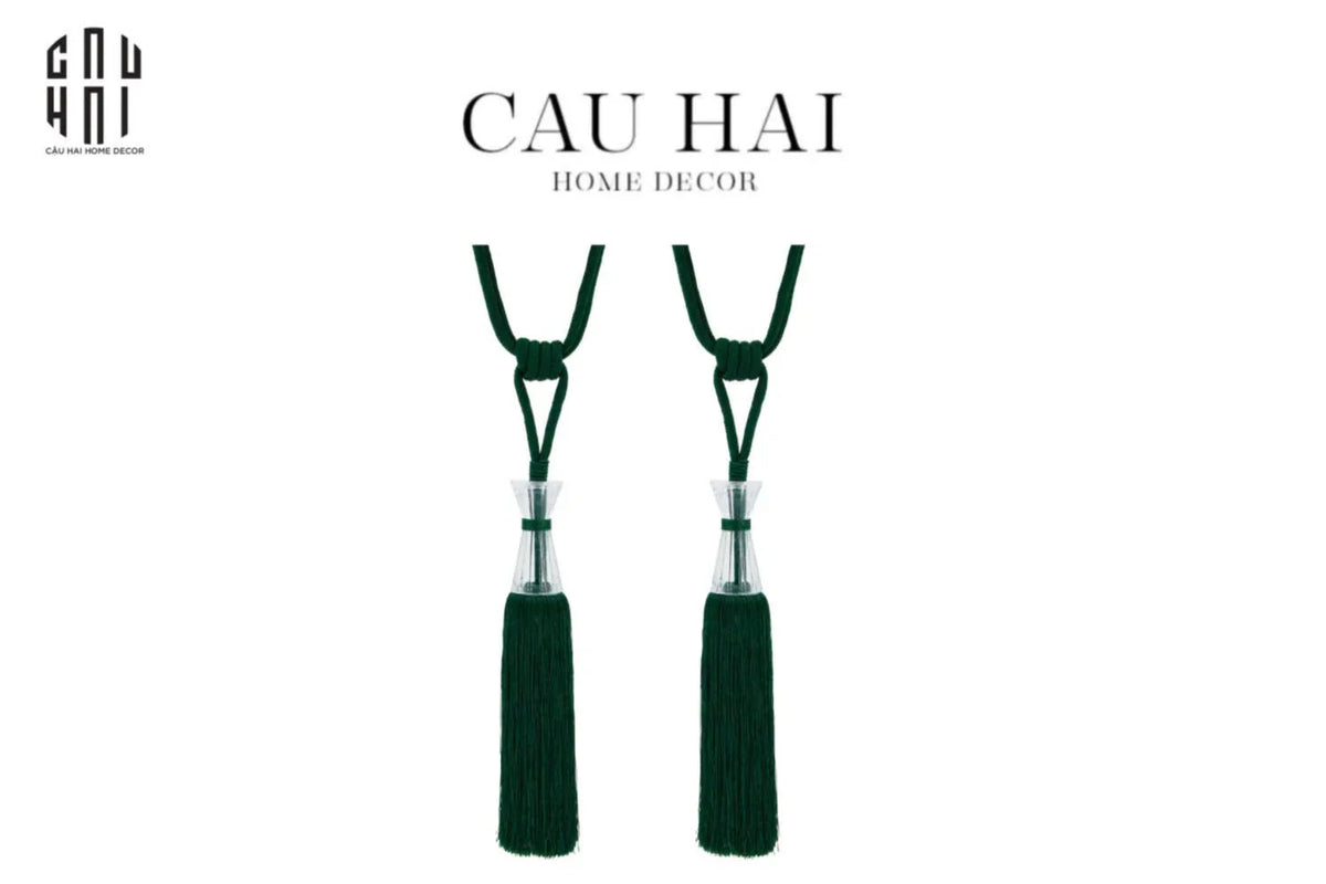 Cột Màn Đôi Émeraude Crystal Tassel Curtain Tieback 82Cm-RÈM & MÀN CHE-Đối tác tại Trung Quốc theo từng đơn đặt hàng-CẬU HAI HOME DECOR
