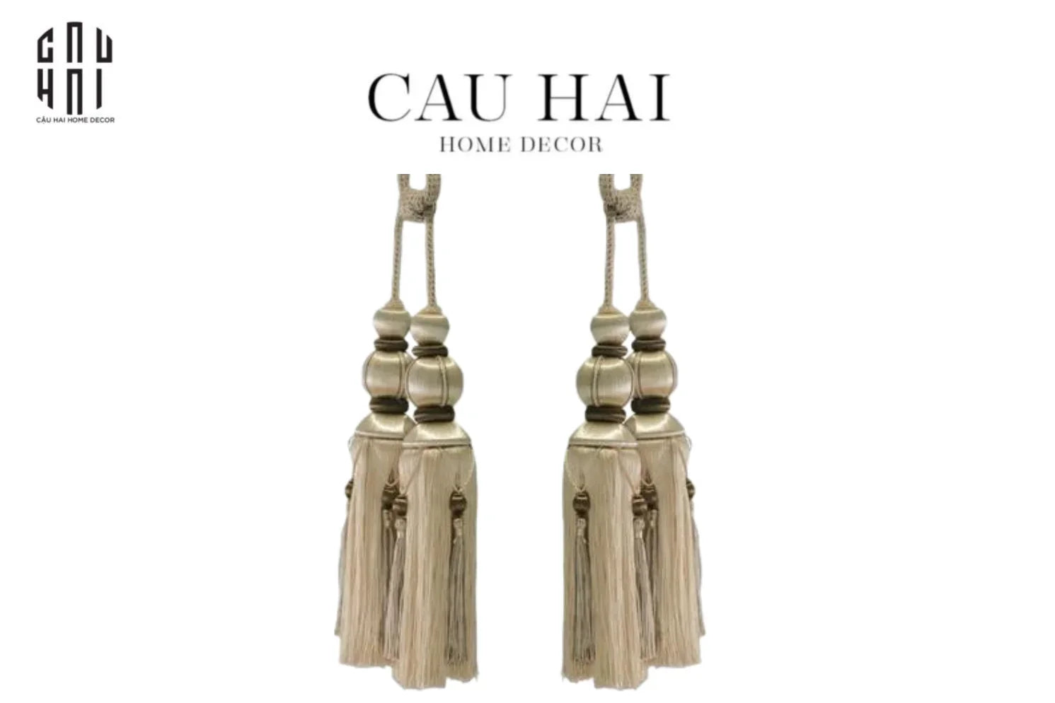 CỘT MÀN RITA TASSEL CURTAIN TIEBACK 2PCS 2PCS - CẬU HAI HOME DECOR