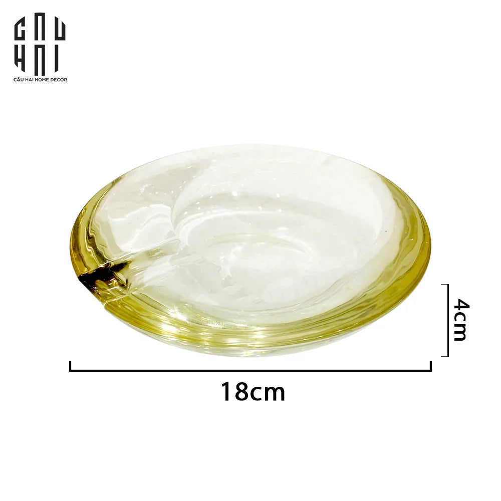 CRYSTAL CIGAR ASHTRAY LAYLA COCKTAILS-CẬU HAI HOME DECOR