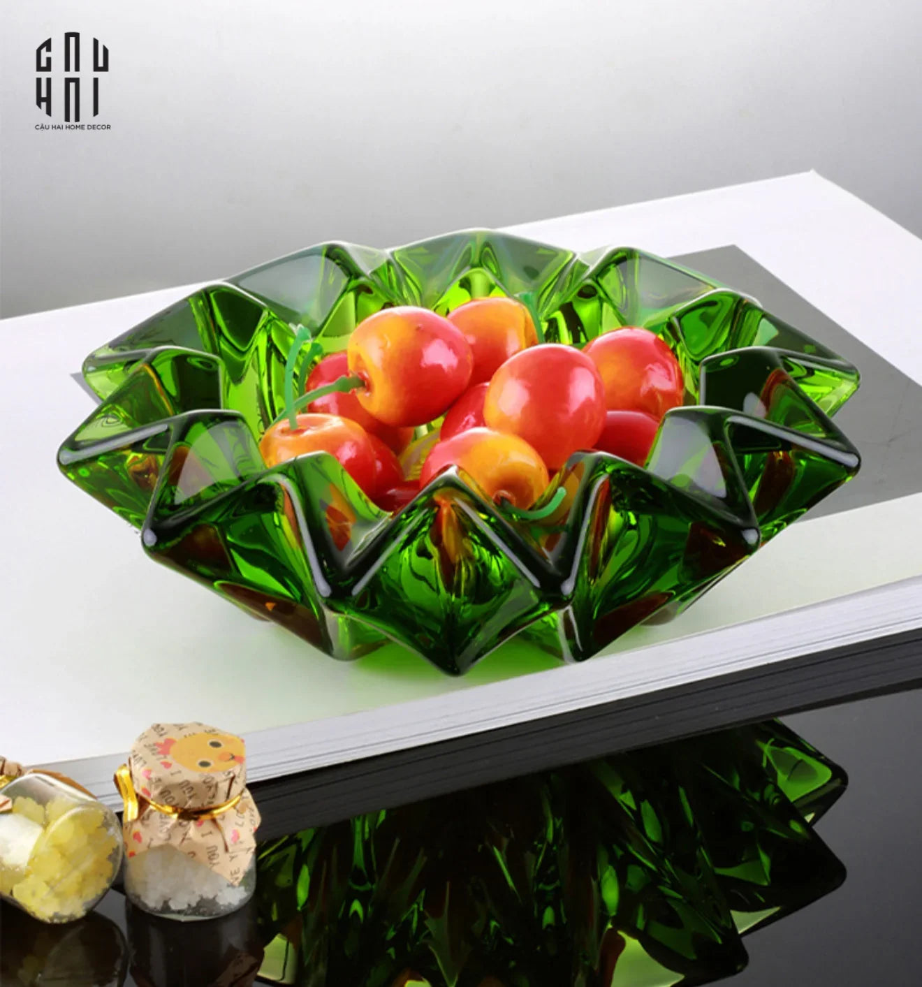 CRYSTAL ÉMERALD BOWL S9 - CẬU HAI HOME DECOR