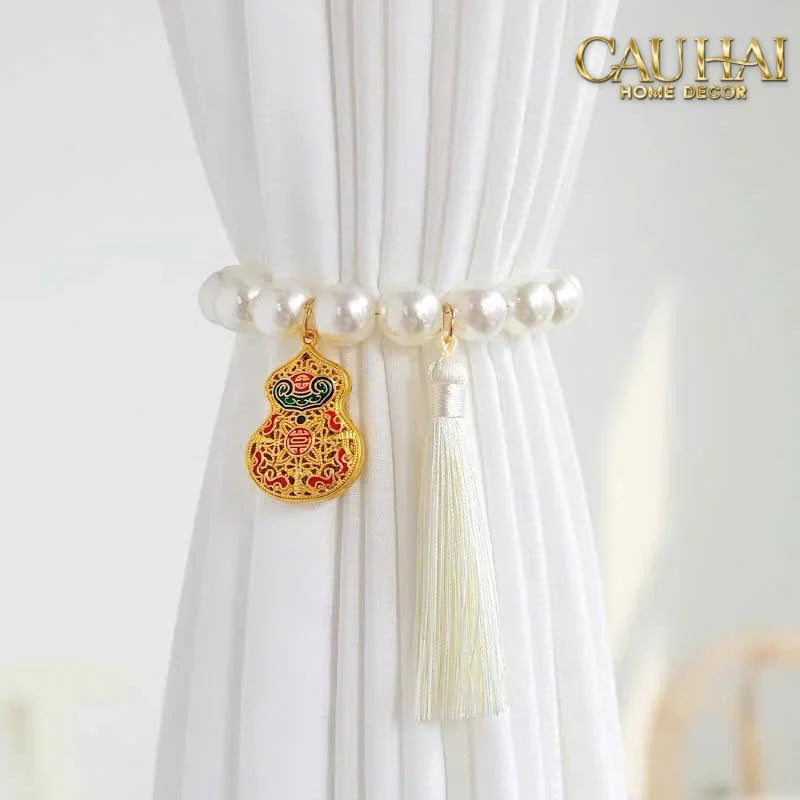 Curtain Holdbacks - Set 2 Cột Màn Ngọc Trai Perle de La Mer-RÈM & MÀN CHE-Đối tác tại Trung Quốc theo từng đơn đặt hàng-CẬU HAI HOME DECOR