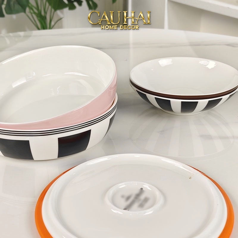 SET ĐĨA GỐM SỨ PREMIÈRE LA PETITE BOULE MEMPHIS COMPLÈTE ÉDITION - FULL BOX - CẬU HAI HOME DECOR