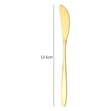 Dao Cắt Bánh Inox Mạ Vàng - Golden Butter Knife-CẬU HAI HOME DECOR-CẬU HAI HOME DECOR