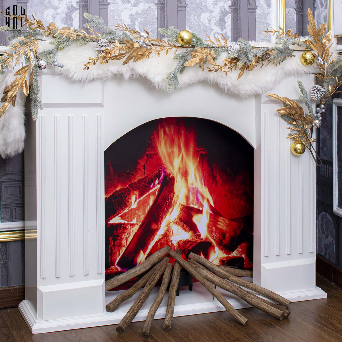 Dây Thông Trang Trí Giáng Sinh - Luxury Christmas Wreath 180cm-TRANG TRÍ GIÁNG SINH-Đối tác tại Trung Quốc theo từng đơn đặt hàng-CẬU HAI HOME DECOR