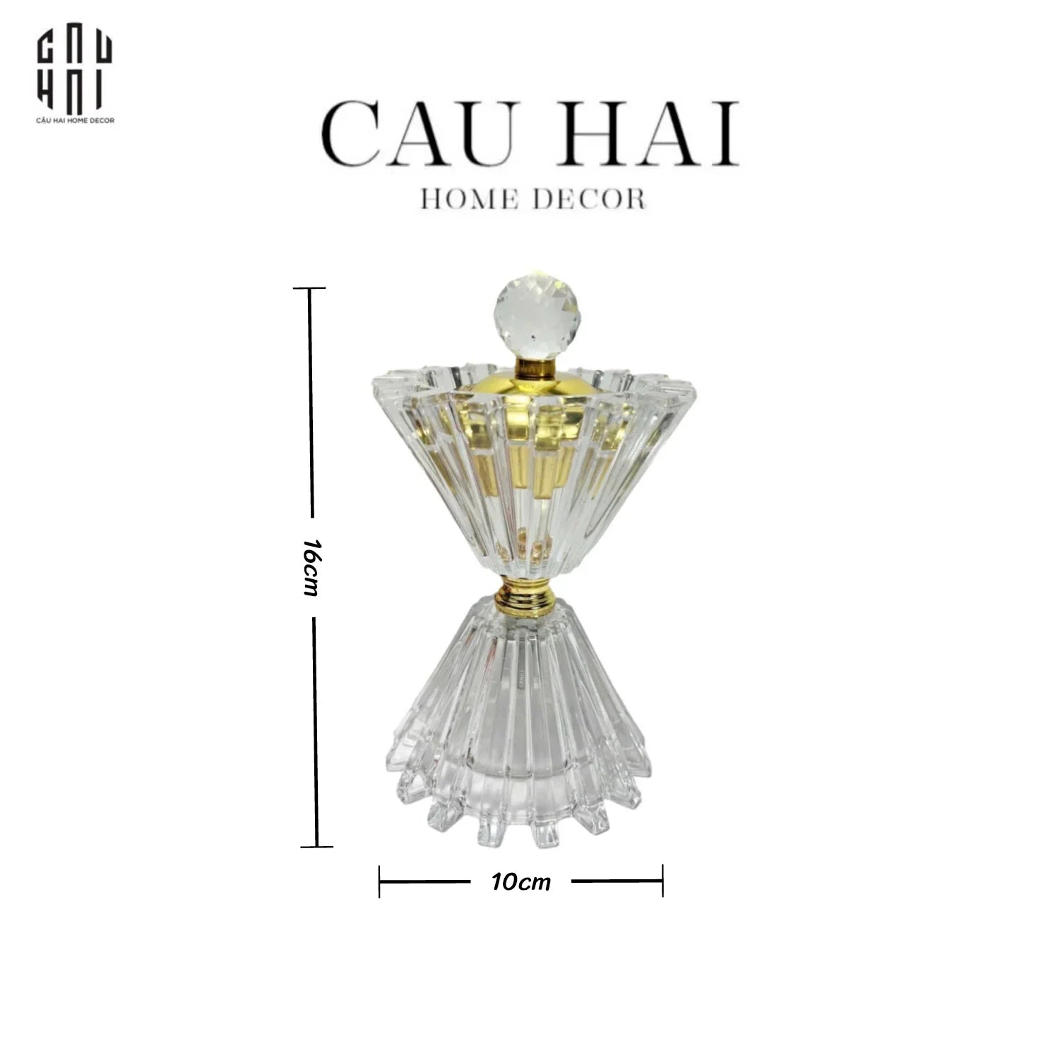 Đế Đốt Trầm Pha Lê La Robe De Lumiere-CẬU HAI HOME DECOR