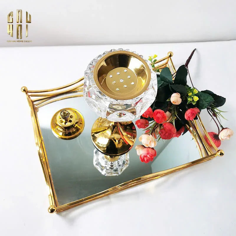 Đế Đốt Trầm Royal Crystal Burner-CẬU HAI HOME DECOR