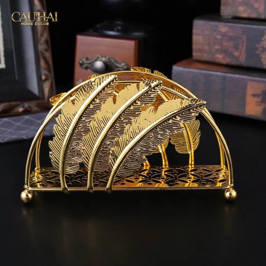 Đế Giấy Royale Persian Aurum Plumage Tissue Holder-CẬU HAI HOME DECOR