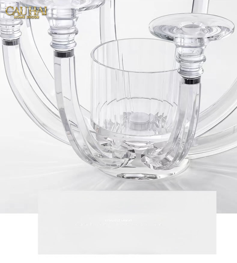 Đế Nến Bình Hoa Pha Lê Candélabre En Cristalleries H30-ĐẾ NẾN-CẬU HAI HOME DECOR-CẬU HAI HOME DECOR