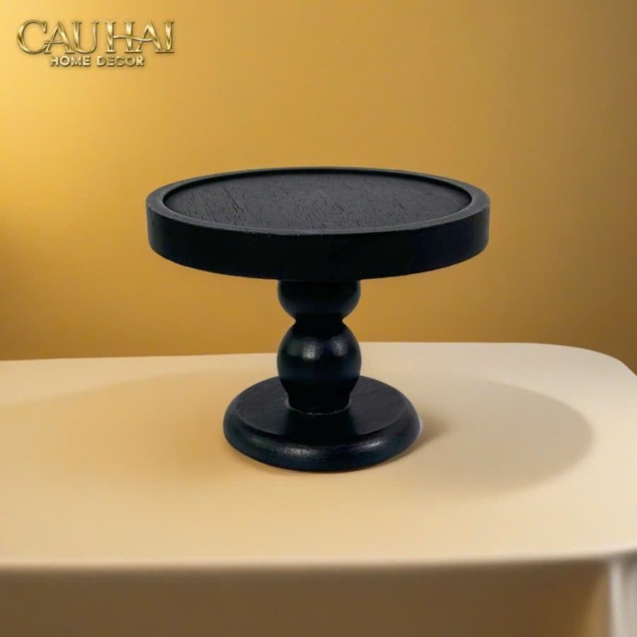 ĐẾ NẾN BLACK WOOD - CẬU HAI HOME DECOR