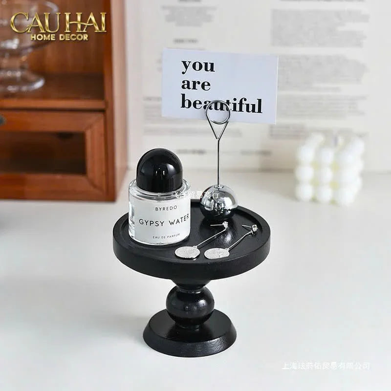 Đế Nến Black Wood-ĐẾ NẾN-CẬU HAI HOME DECOR