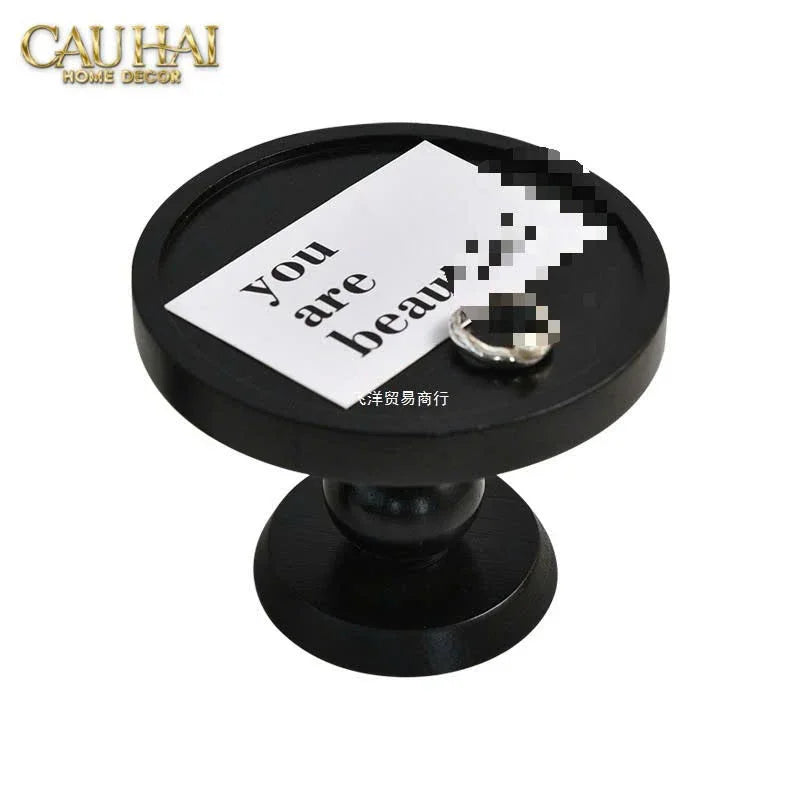 Đế Nến Black Wood-ĐẾ NẾN-Đối tác tại Trung Quốc theo từng đơn đặt hàng-CẬU HAI HOME DECOR