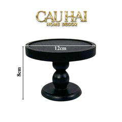 Đế Nến Black Wood-CẬU HAI HOME DECOR