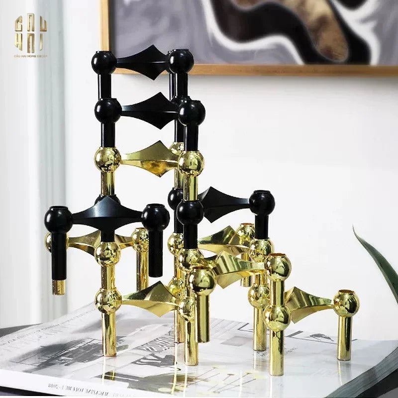 Đế Nến Gilded Hexalink Trilogy Module-CẬU HAI HOME DECOR