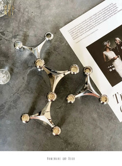 Đế Nến Gilded Hexalink Trilogy Module-CẬU HAI HOME DECOR