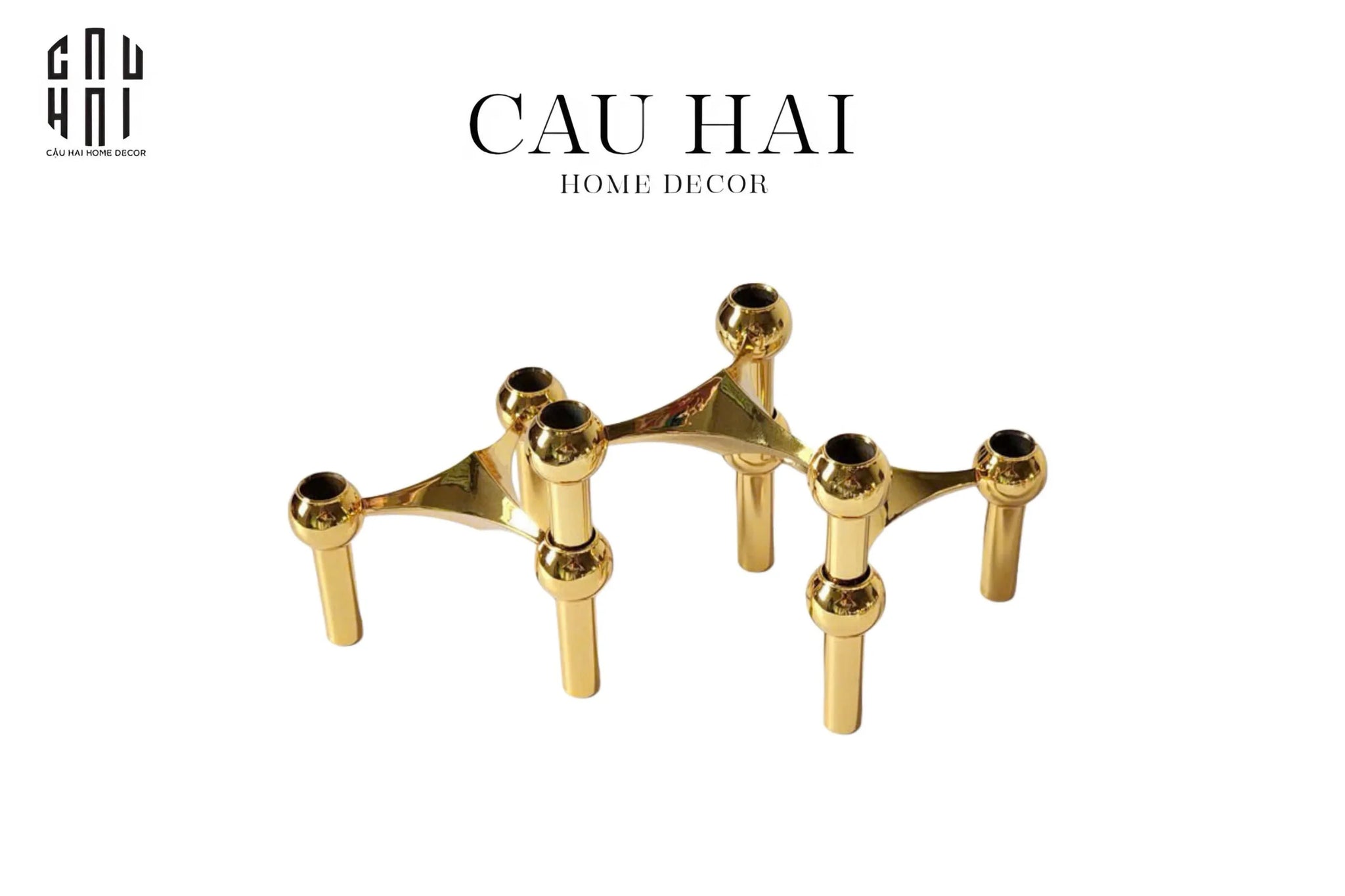 Đế Nến Gilded Hexalink Trilogy Module-CẬU HAI HOME DECOR