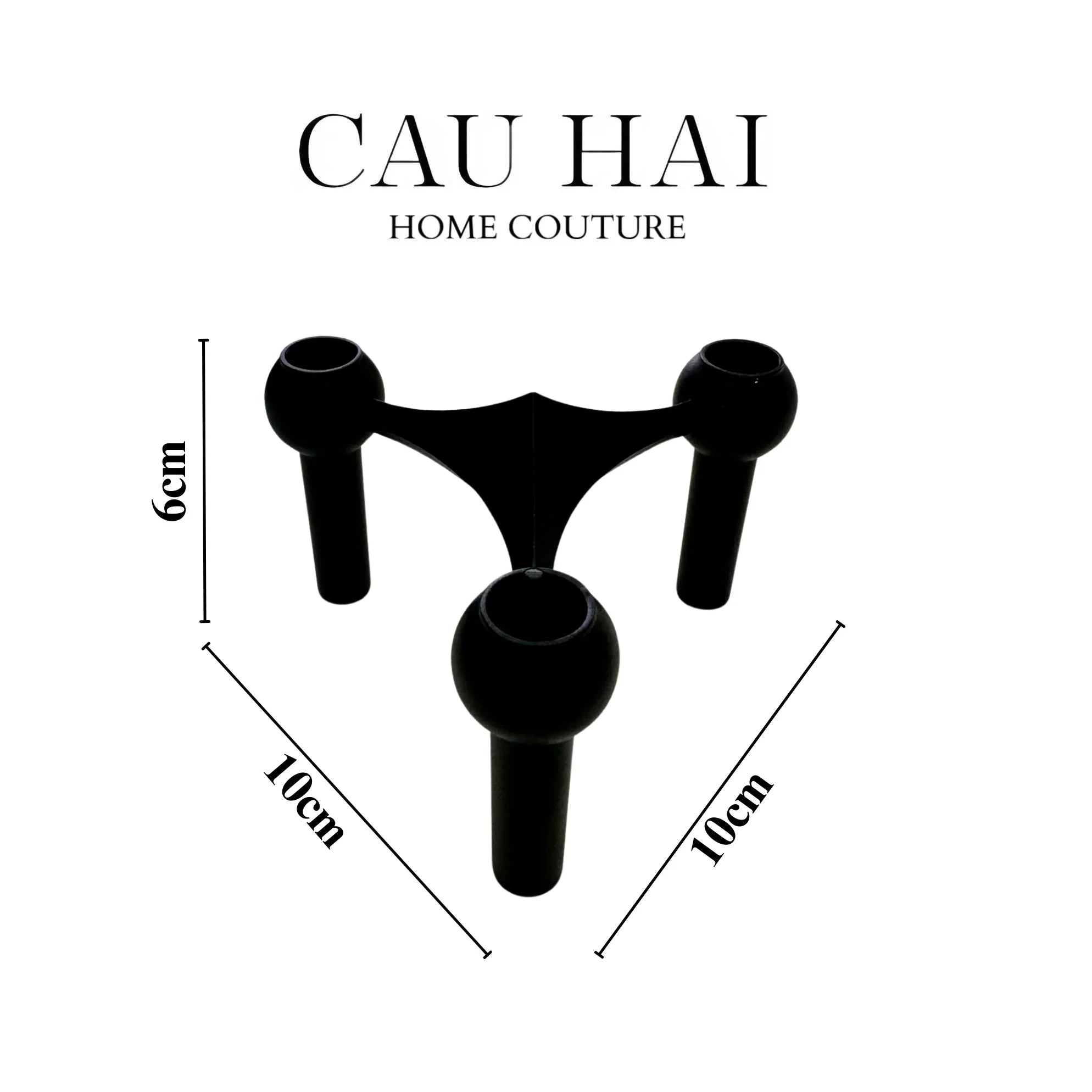 ĐẾ NẾN HEXALINK TRILOGY MODULE - NOIR - CẬU HAI HOME DECOR