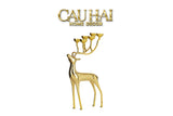 Đế Nến Hươu Lumière Du Cerf – Gilded Candle Holder Antler-CẬU HAI HOME DECOR