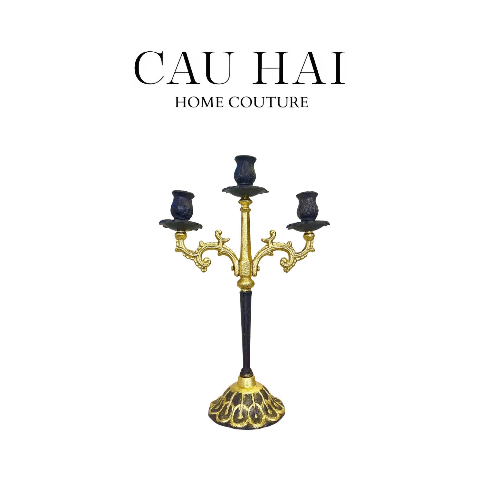 ĐẾ NẾN MALEFICENT GOLD DARK SPELL - CẬU HAI HOME DECOR