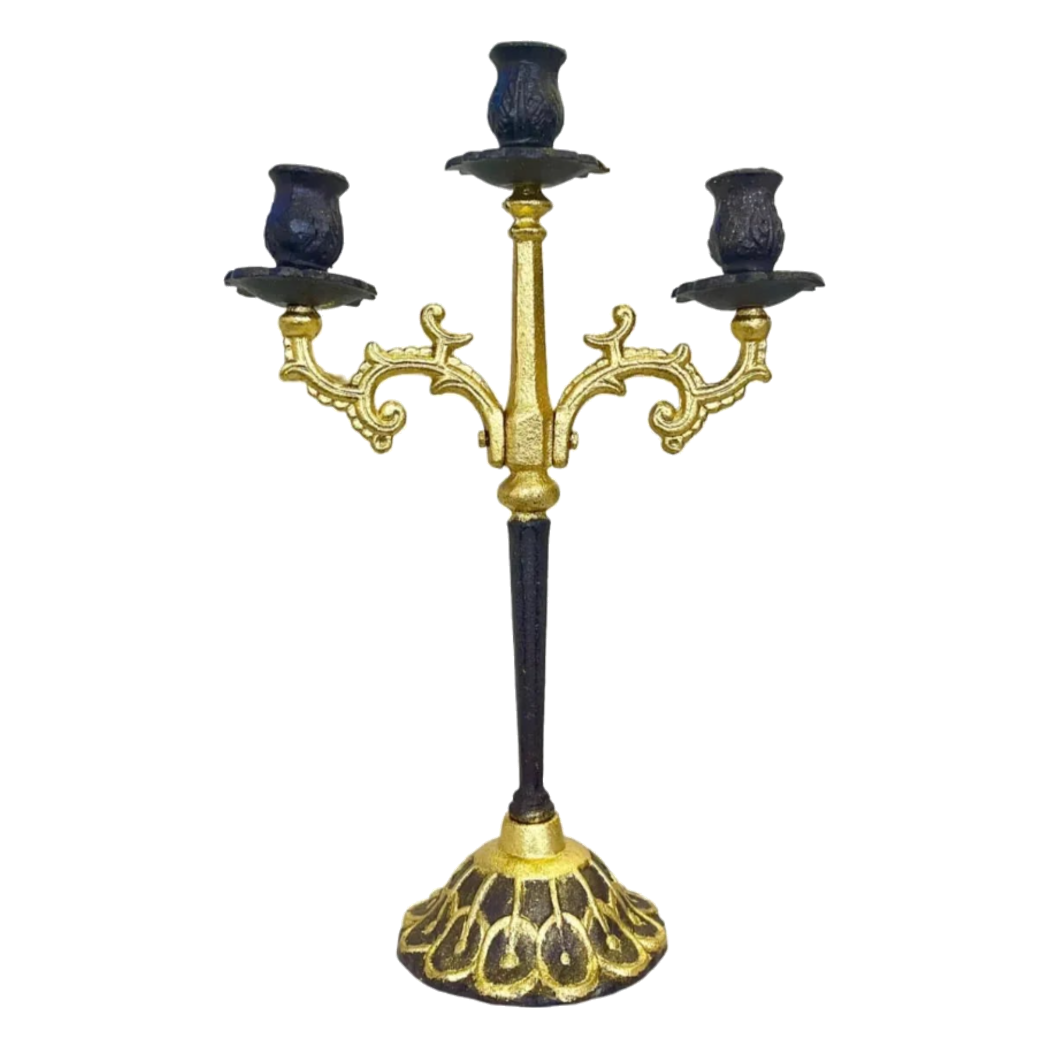 Đế Nến Maleficent Gold Dark Spell 43x28x13-ĐẾ NẾN-CẬU HAI HOME DECOR-CẬU HAI HOME DECOR