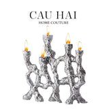 ELYSIAN - ĐẾ NẾN PLATINUM MULTI ROOTS CANDLE HOLDERS - CẬU HAI HOME DECOR
