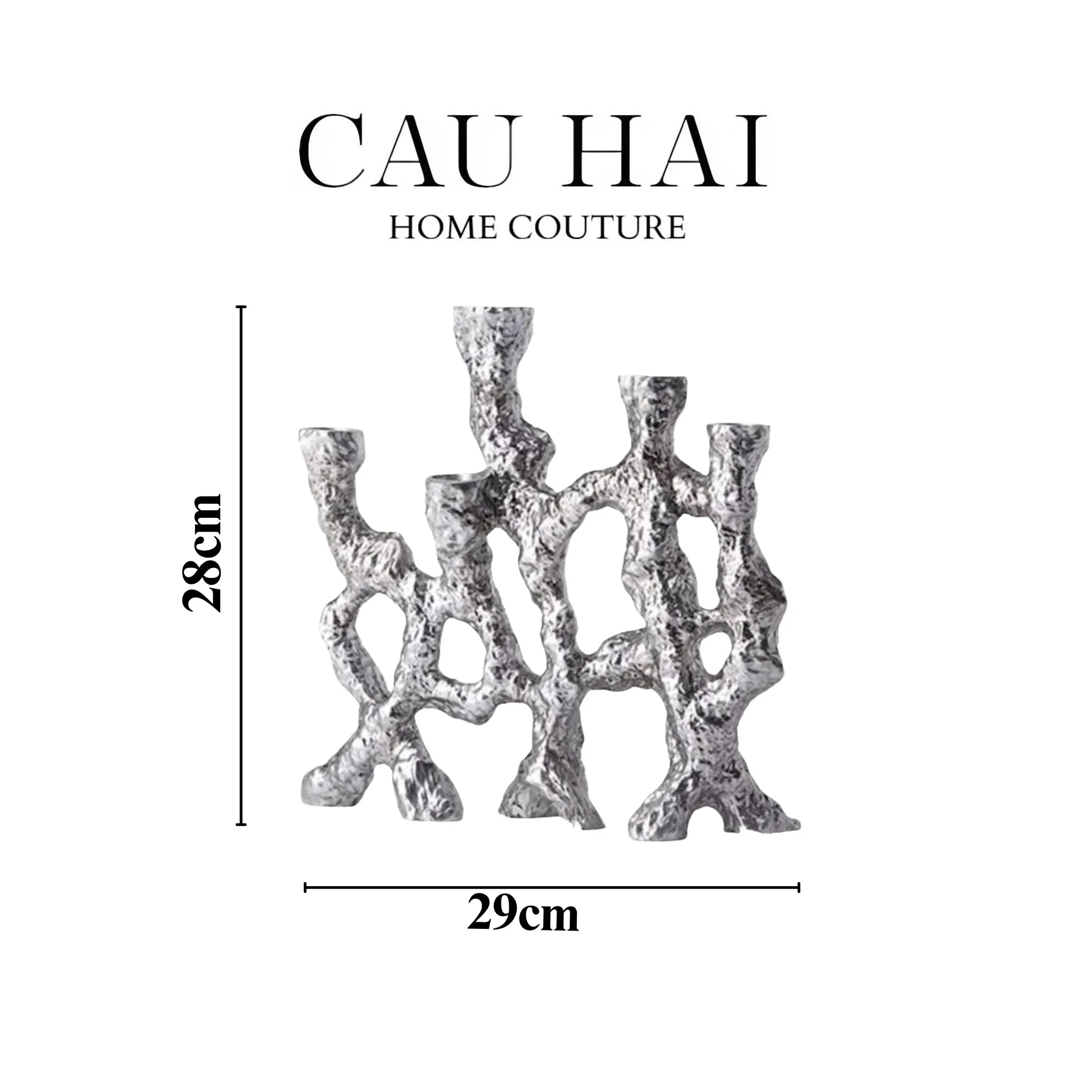 ELYSIAN - ĐẾ NẾN PLATINUM MULTI ROOTS CANDLE HOLDERS - CẬU HAI HOME DECOR