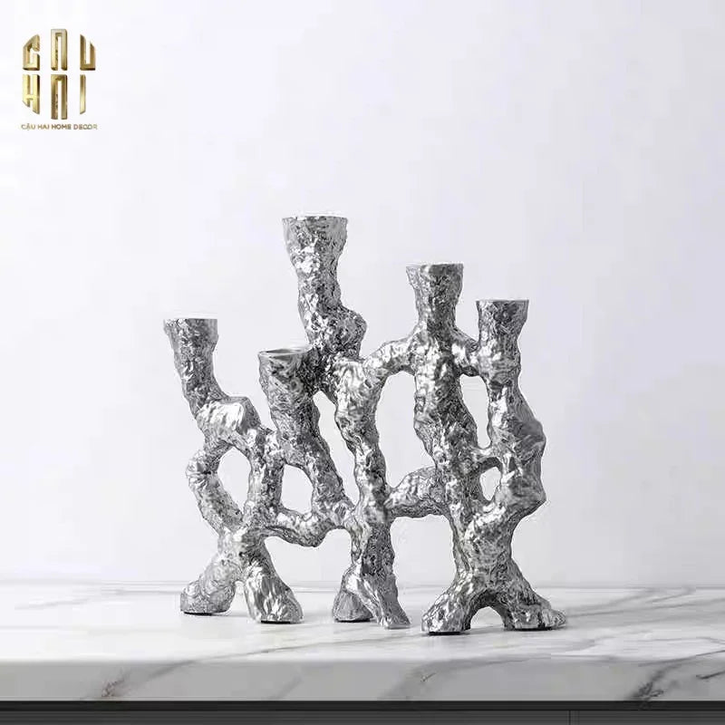ELYSIAN - ĐẾ NẾN PLATINUM MULTI ROOTS CANDLE HOLDERS - CẬU HAI HOME DECOR