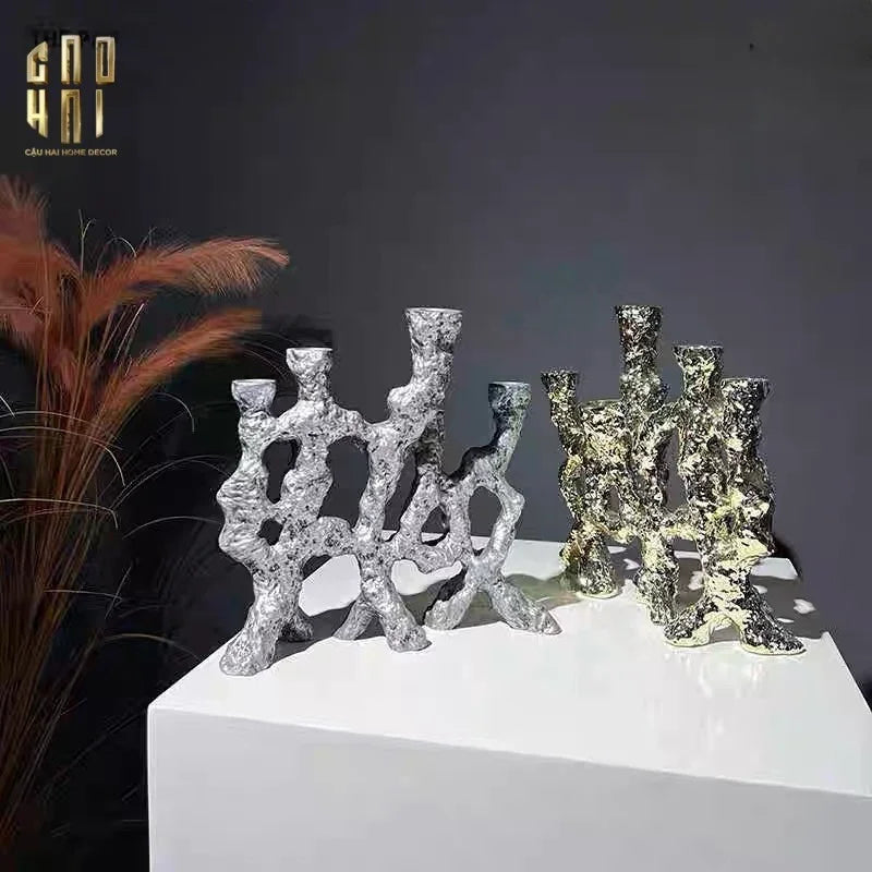 ELYSIAN - ĐẾ NẾN PLATINUM MULTI ROOTS CANDLE HOLDERS - CẬU HAI HOME DECOR