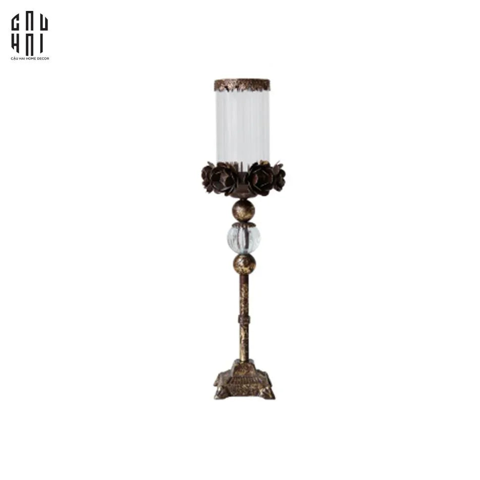 HOME COUTURE – ĐẾ NẾN RUSTIC STEPHANE ANTIQUE D’OR - CẬU HAI HOME DECOR