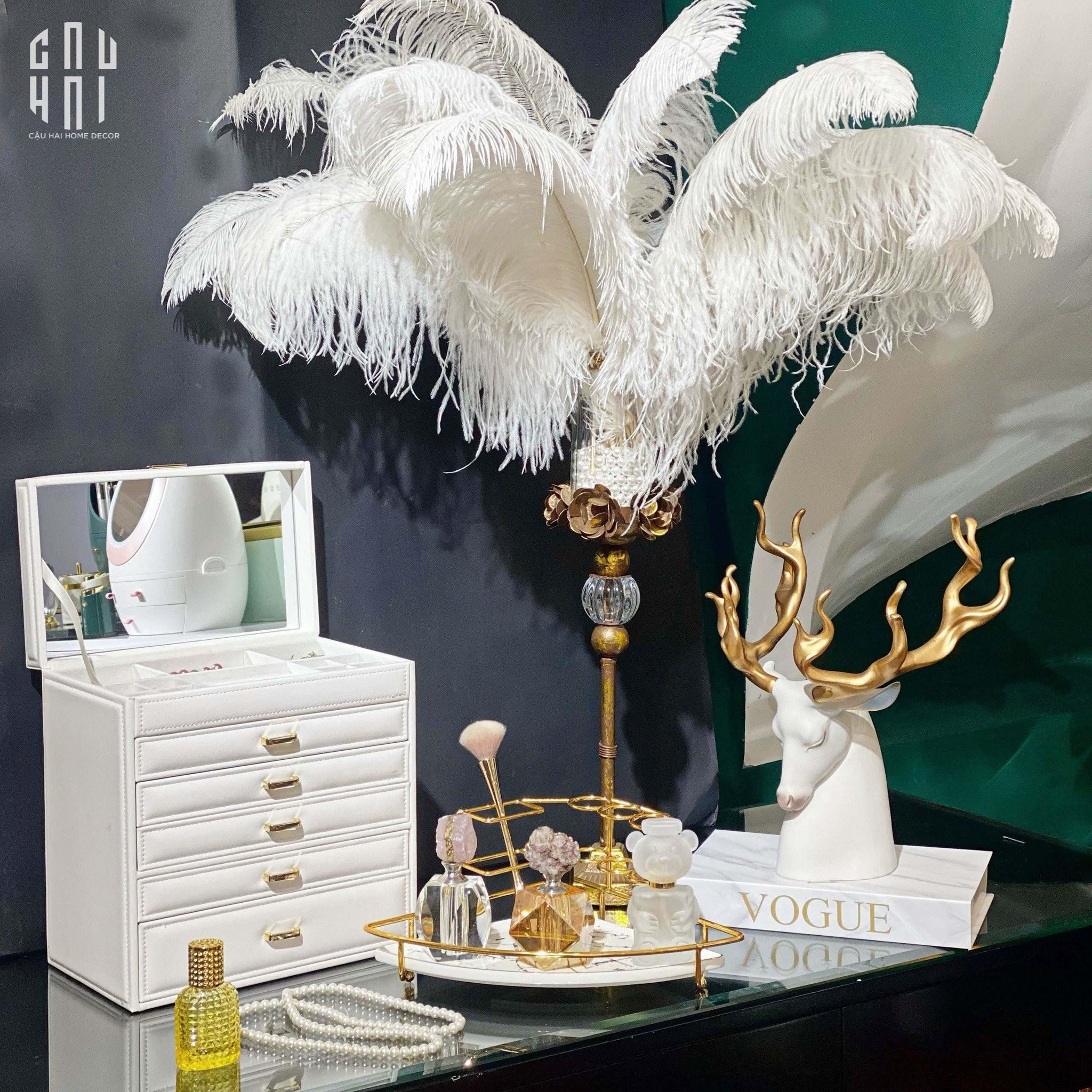 HOME COUTURE – ĐẾ NẾN RUSTIC STEPHANE ANTIQUE D’OR - CẬU HAI HOME DECOR