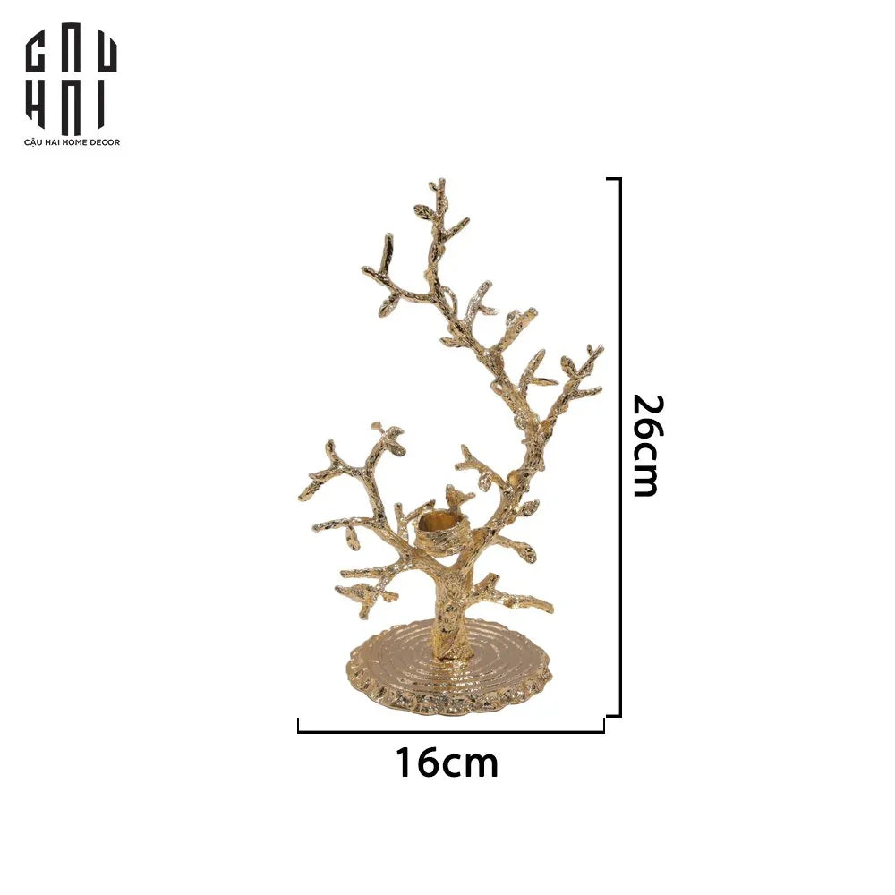 ĐẾ NẾN TRANG TRÍ BLOOMING BIRD AMETHYST SS25 - CẬU HAI HOME DECOR