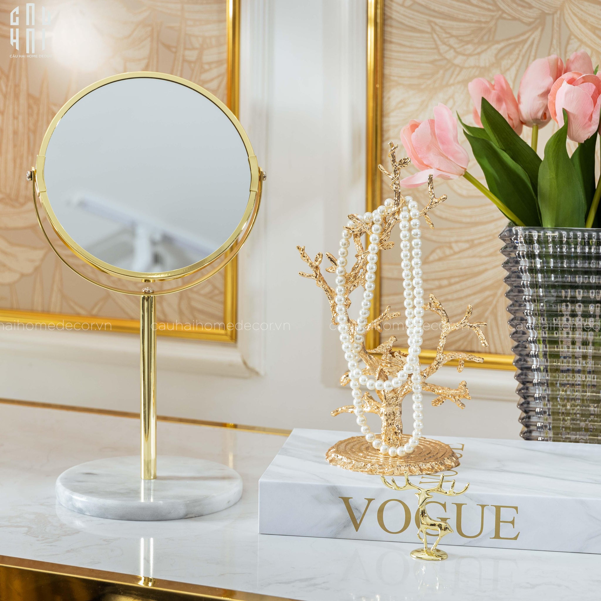 ĐẾ NẾN TRANG TRÍ BLOOMING BIRD AMETHYST SS25 - CẬU HAI HOME DECOR