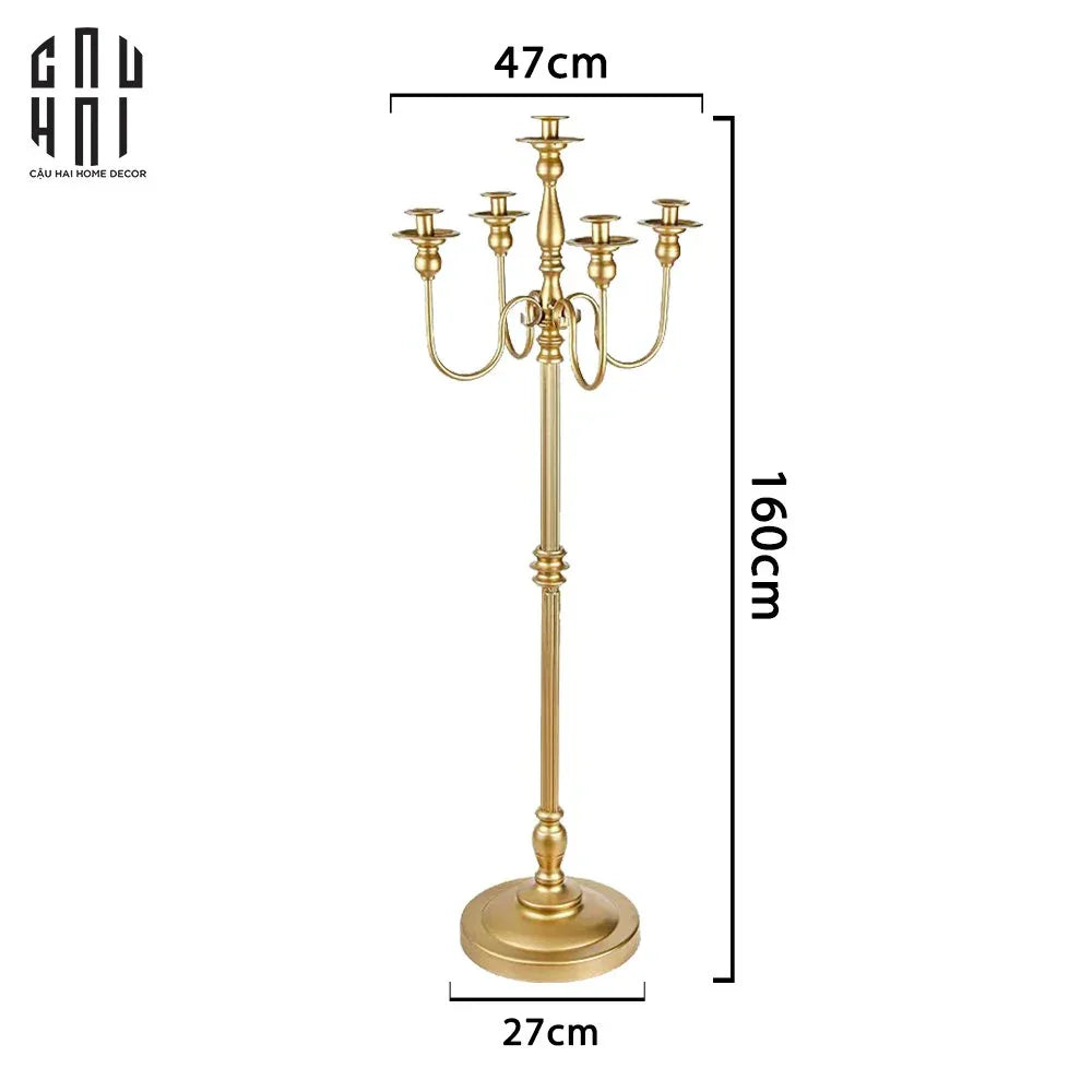 HOME COUTURE – ĐẾ NẾN SÀN IMPÉRIAL CANDELABRE BAROQUE ÉCLAT H160 - CẬU HAI HOME DECOR