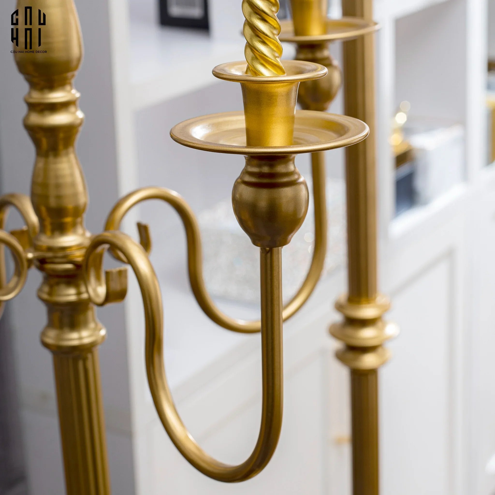 HOME COUTURE – ĐẾ NẾN SÀN IMPÉRIAL CANDELABRE BAROQUE ÉCLAT H160 - CẬU HAI HOME DECOR