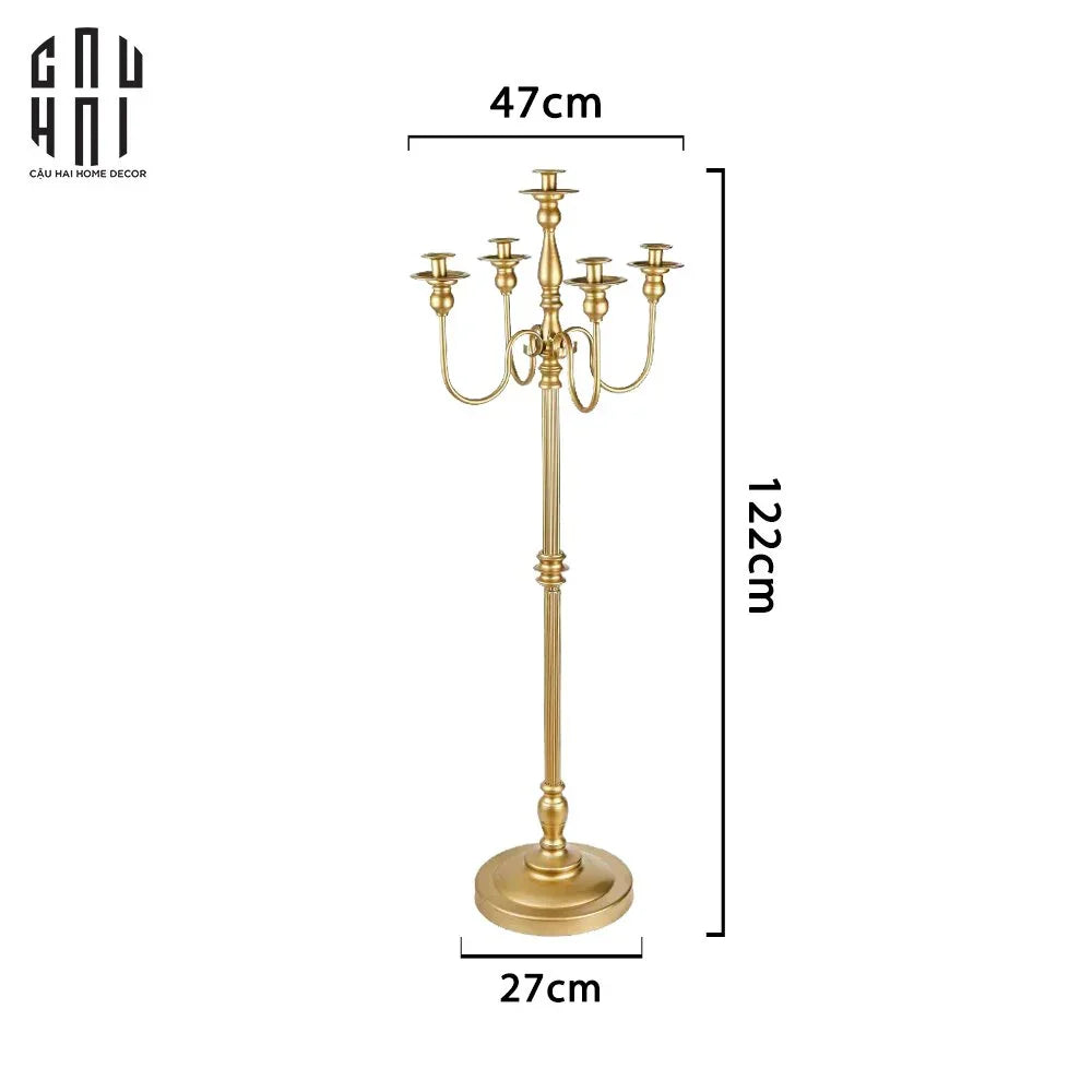 HOME COUTURE – ĐẾ NẾN SÀN IMPÉRIAL CANDELABRE BAROQUE ÉCLAT H122 - CẬU HAI HOME DECOR