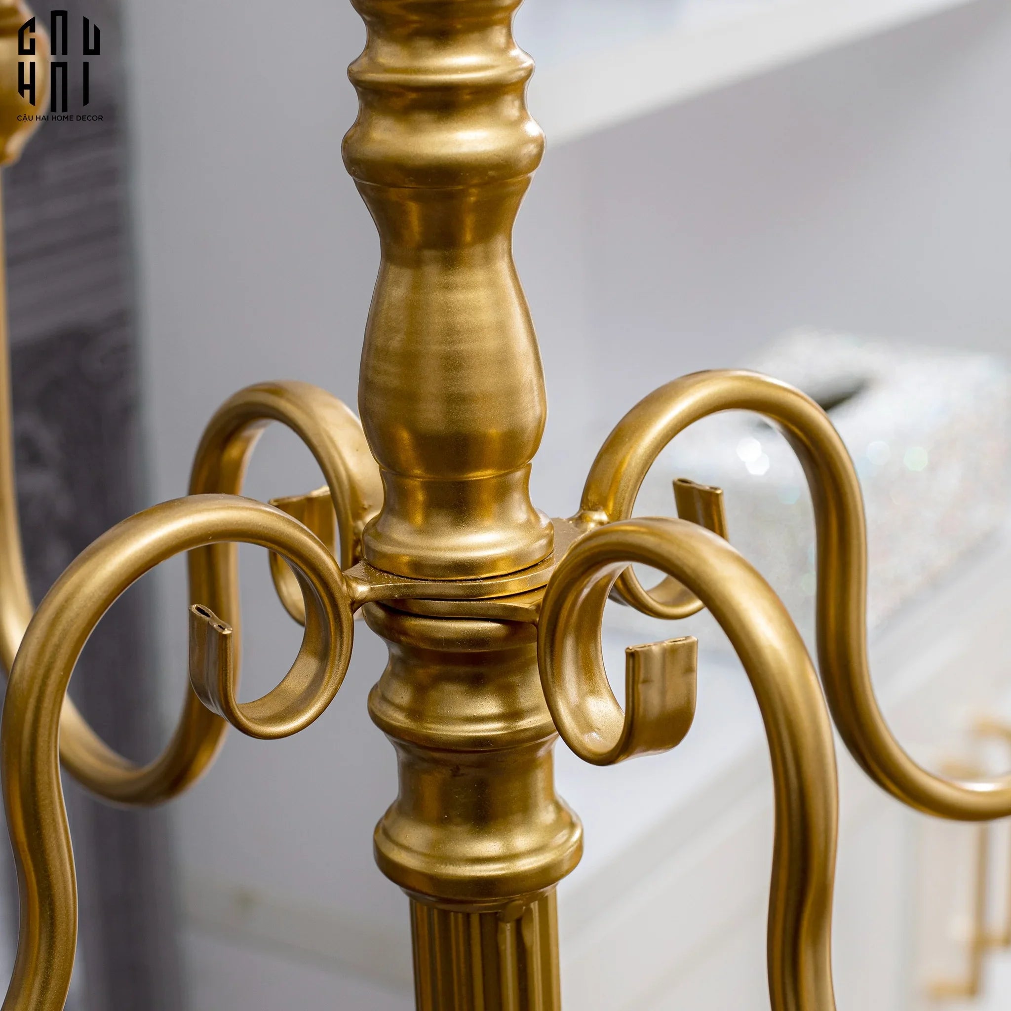 HOME COUTURE – ĐẾ NẾN SÀN IMPÉRIAL CANDELABRE BAROQUE ÉCLAT H122 - CẬU HAI HOME DECOR