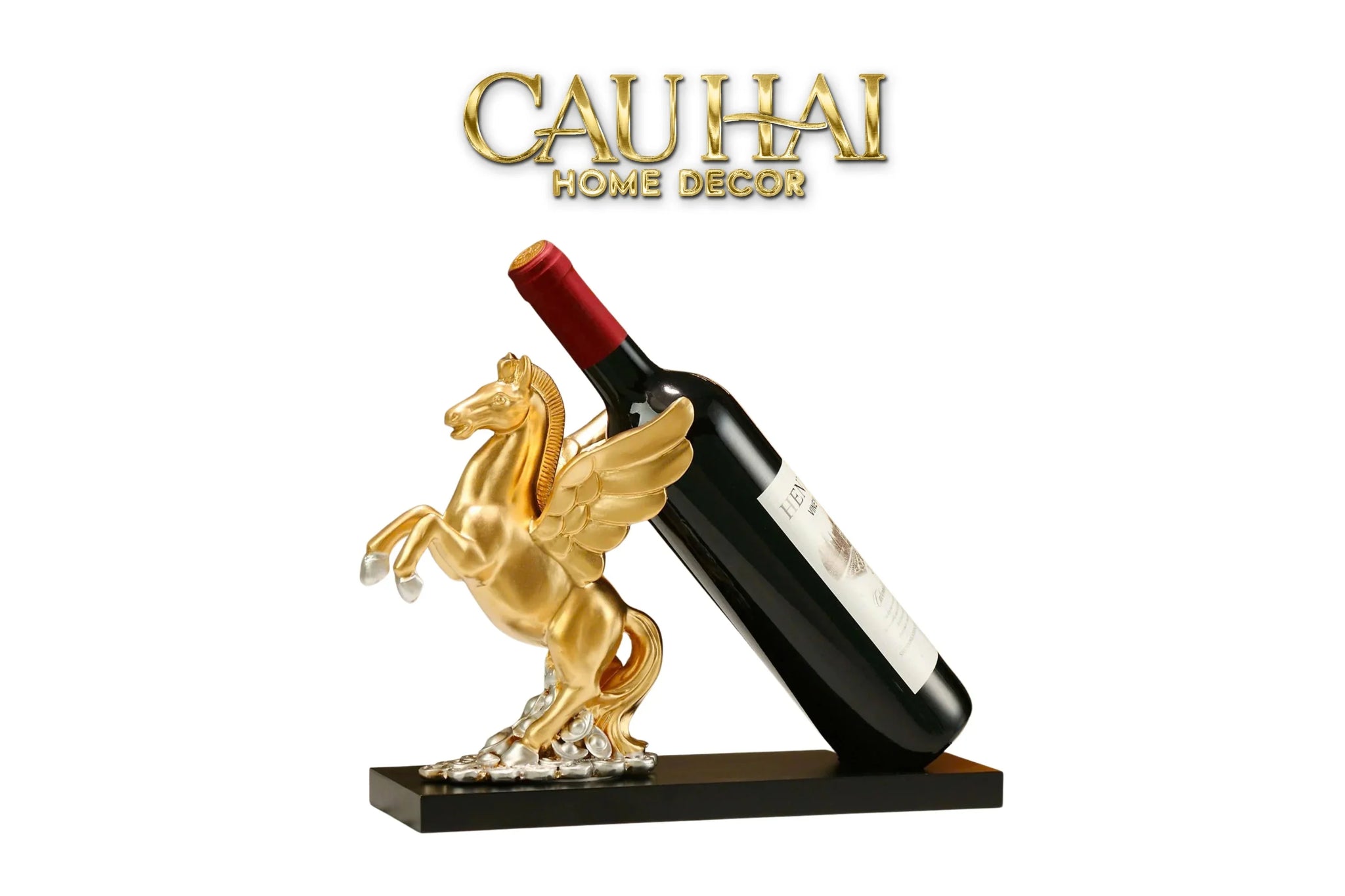 Đế Rượu Aurum Pegasus Floating Cloud Wine Holder-CẬU HAI HOME DECOR