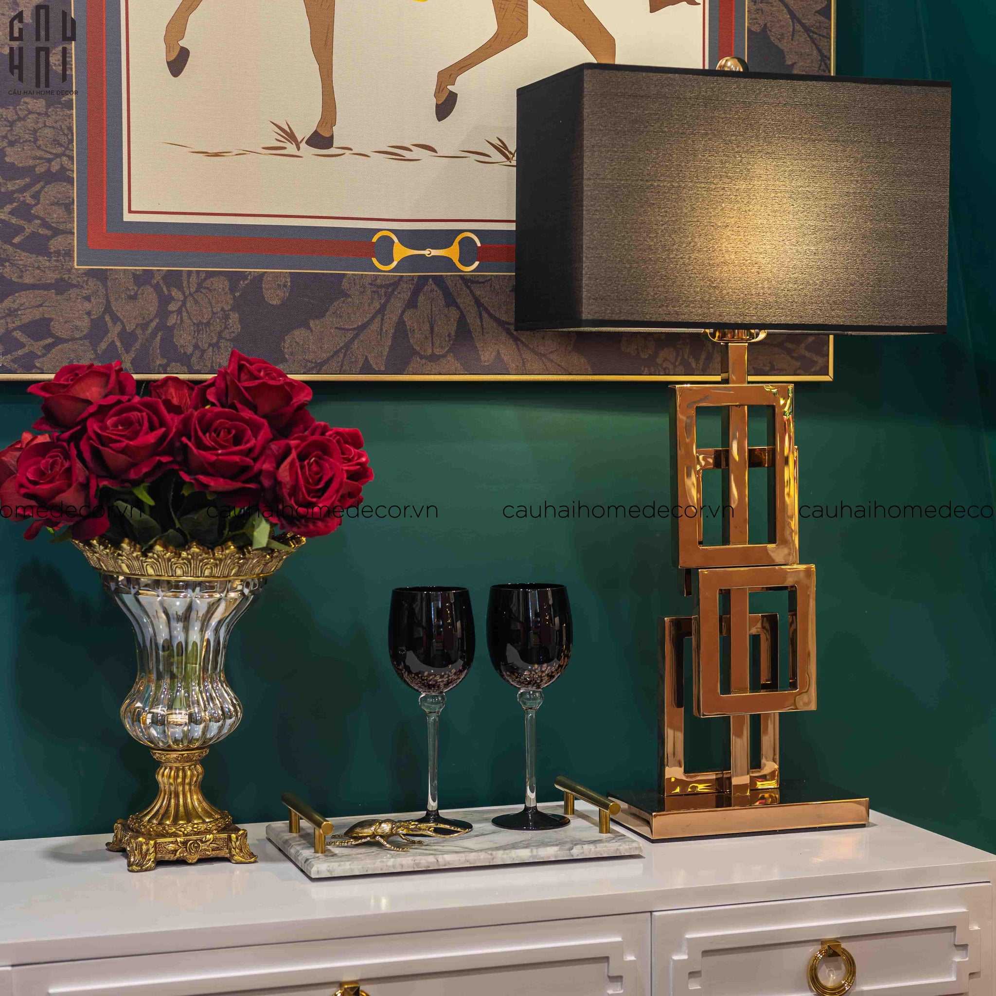 ĐÈN BÀN BARBARA - BARBARA SIDE TABLE LAMP - CẬU HAI HOME DECOR