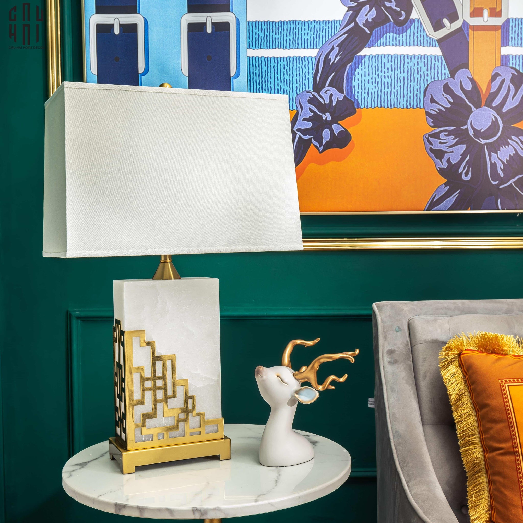 ĐÈN BÀN CLAYTON - CLAYTON SIDE TABLE LAMP - CẬU HAI HOME DECOR