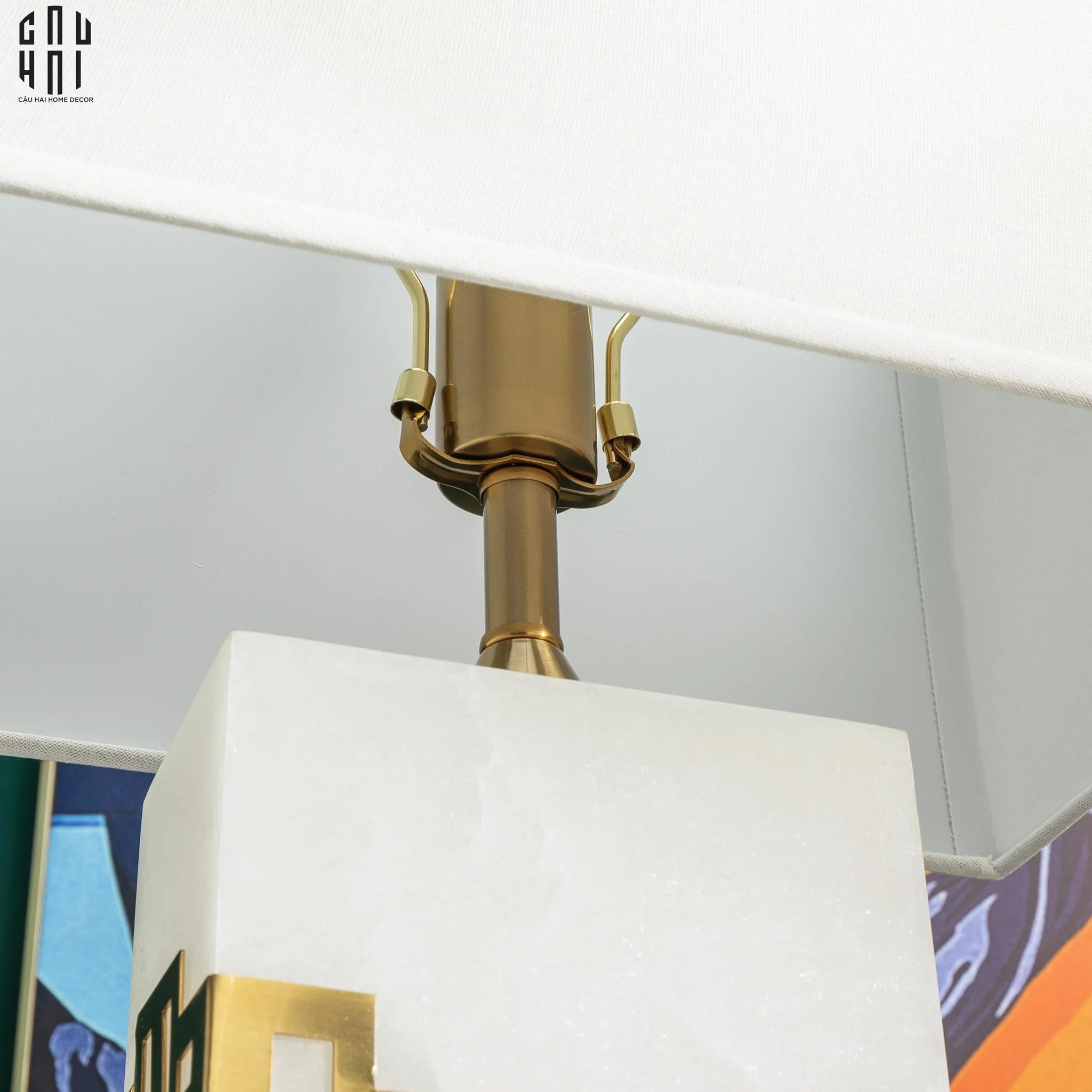 Đèn Bàn Clayton - Clayton Side Table Lamp-CẬU HAI HOME DECOR