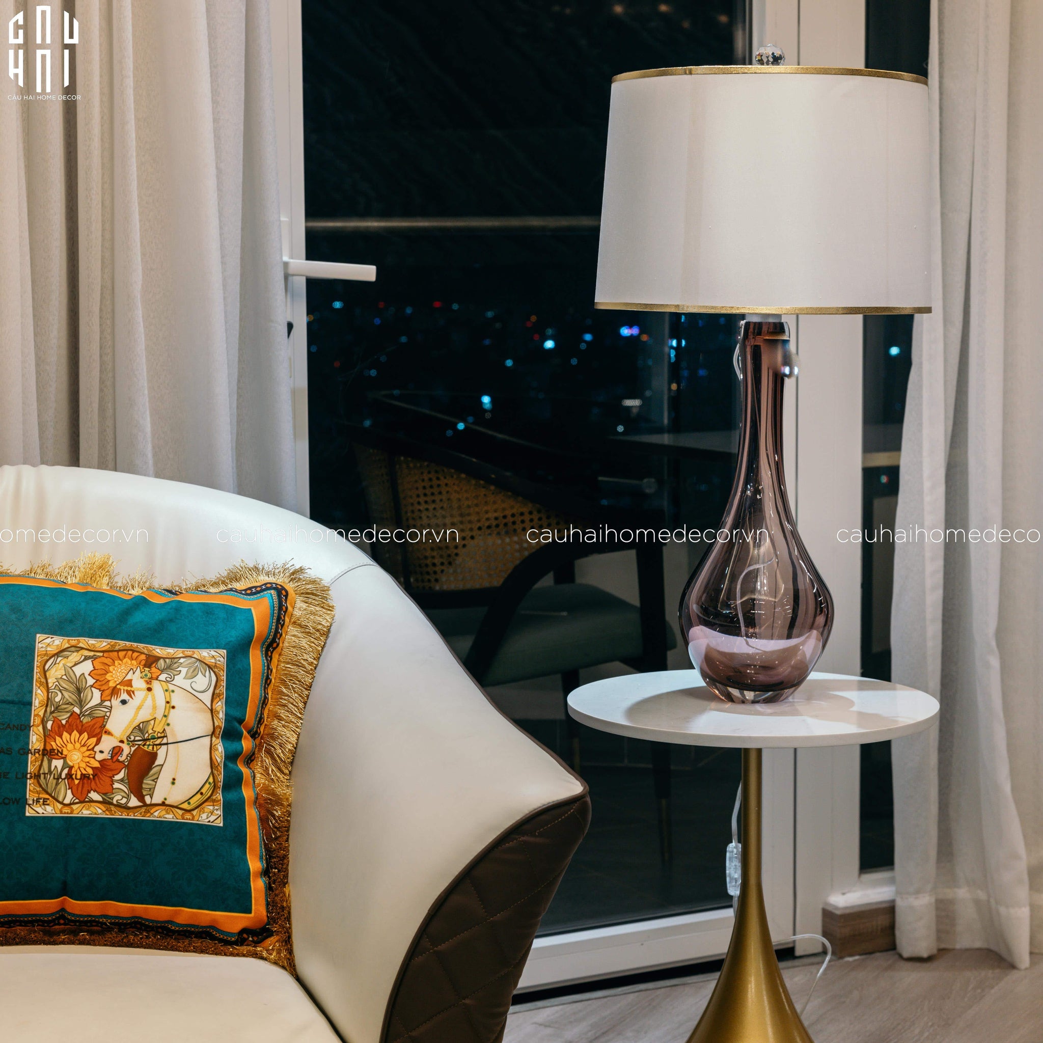 Đèn Bàn Esther - Esther Side Table Lamp - CẬU HAI HOME DECOR