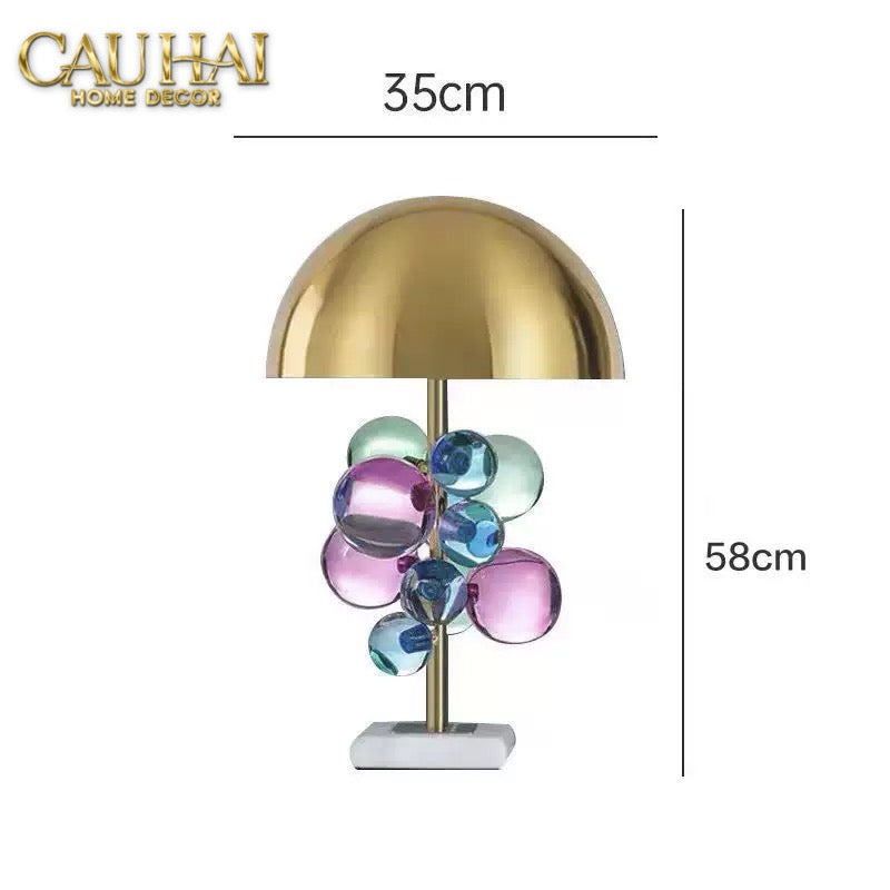 Đèn Bàn Marble Lumière Météore Pink Pong H45-CẬU HAI HOME DECOR