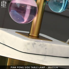 Đèn Bàn Marble Lumière Météore Pink Pong H45-CẬU HAI HOME DECOR