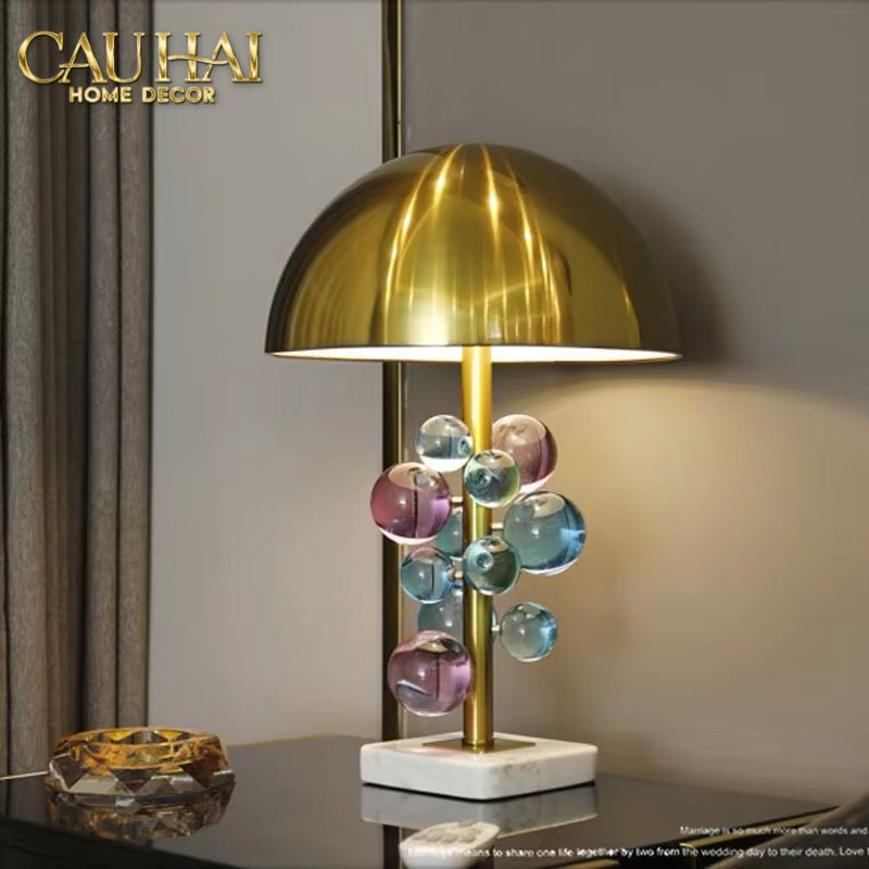 Đèn Bàn Marble Lumière Météore Pink Pong H45-CẬU HAI HOME DECOR