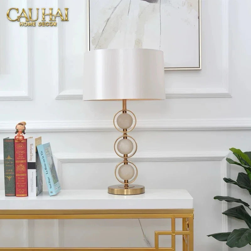Đèn Bàn Pearls - Pearls Side Table Lamp-CẬU HAI HOME DECOR
